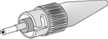 ST or Straight Tip Fiber Optic Connector image